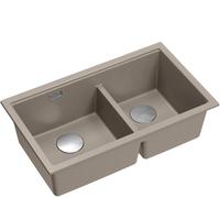 Quadron Logan fregadero de granito 76x45 cm beige HQL7645U4BSU