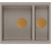 Quadron Logan fregadero graniteq 55x46 cm beige HCQL5646U4-C1_U