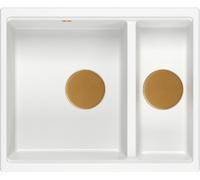 Quadron Logan fregadero graniteq 55x46 cm blanco HCQL5646U1-C1_U