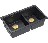 Quadron Logan fregadero graniteq 76x45 cm negro HQL7645U8_PVDG1_U