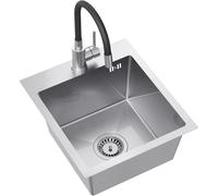 Quadron Luke fregadero con grifo acero/acero ZH4045BS_3323503BL