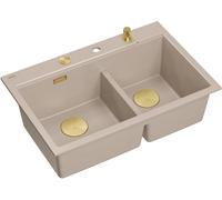 Quadron Marc 120 fregadero graniteq 76x50 cm beige HQC7650U2_PVDG1