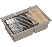 Quadron Marc 120 fregadero graniteq 76x50 cm beige HQC7650U4_BS