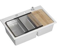 Quadron Marc 120 fregadero graniteq 76x50 cm blanco HQC7650U1_BS