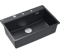Quadron Marc fregadero graniteq 75x49 cm negro HQM7650U8_FM_BS