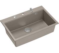 Quadron Marc fregadero graniteq 76x50 cm gris/grafito/ónix-beige HQM7650U4_BS