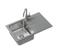 Quadron Michael fregadero de granito y acero 78x48 cm gris/grafito/ónix FUS_M7848SZ_3623500BS