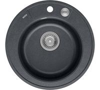 Quadron Morgan fregadero graniteq 51x51 cm negro HB8301U8-BS_P2O