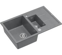 Quadron Morgan fregadero graniteq 78x50 cm gris/grafito/ónix HB8224U5-BS_P2O