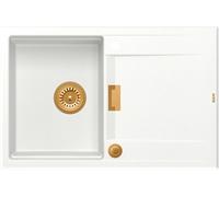 Quadron Owen fregadero graniteq 76x50 cm blanco HQO7650U1_PVDC1