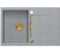 Quadron Owen fregadero graniteq 76x50 cm gris/grafito/ónix HQO7650U5_PVDG1