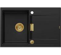 Quadron Owen fregadero graniteq 76x50 cm negro HQO7650U7_PVDG1