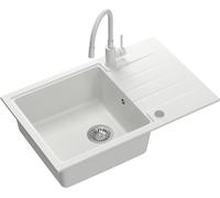 Quadron Peter fregadero con grifo blanco/blanco HCQP7850BIK_3323503WHM