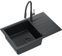 Quadron Peter fregadero con grifo negro/negro HCQP7850BLMPC_3922505BLM