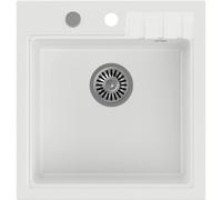 Quadron Peter fregadero graniteq 50x52 cm blanco HCQP5052BIK