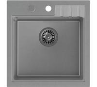 Quadron Peter fregadero graniteq 50x52 cm gris/grafito/ónix HCQP5052SZK