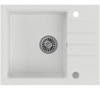 Quadron Peter fregadero graniteq 62x50 cm blanco HCQP6250BIK
