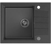 Quadron Peter fregadero graniteq 62x50 cm negro HCQP6250CZK