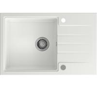 Quadron Peter fregadero graniteq 78x50 cm blanco HCQP7850BIK