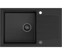 Quadron Peter fregadero graniteq 78x50 cm negro HCQP7850BLM_PC