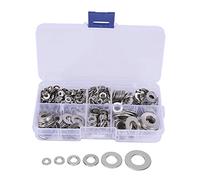 QUAEDE 660 unids/set M3 M5 M6 M8 M10 Espaciadores de Arandela de Acero Inoxidable Arandela Plana Junta Espaciadores Kit Tornillos de Fijación