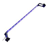QUAHEAS Lámpara LED para acuario con pinzas para acuarios de 90 - 105 cm, carcasa de aluminio, barra de luz azul y blanca, ahorro de energía, regulable, adecuada para el crecimiento de plantas de agua