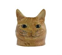 Quail Ceramics - huevera, diseño de cara de gato - Vincent (Ginger)