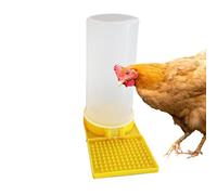Quail Feeder | No Waste Leakproof Large Capacity Clear Feeder | Poultry Water Cup Feeding Container for Geese Ducks Hens Chicks Bunny
