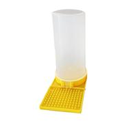 Quail feeders - Leakproof Large Capacity Poultry Drinking Feeder - Clear No Waste Design | For Chickens Geese Hens Turkey Chicks Rabbits Birds Farm Use