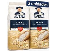 Quaker Copos de Avena Integrales Hojuelas 500g | 2 Paquetes de 500g | Avena Integral en Copos | Ideal para Desayunos Saludables y Recetas Caseras