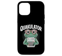 Quakulator Frog con Calculadora Matemáticas Profesor Humor Carcasa para iPhone 12/12 Pro