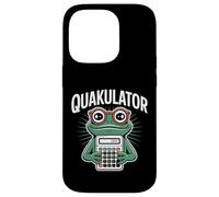 Quakulator Frog con Calculadora Matemáticas Profesor Humor Carcasa para iPhone 14 Pro