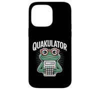 Quakulator Frog con Calculadora Matemáticas Profesor Humor Carcasa para iPhone 14 Pro MAX