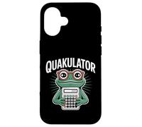 Quakulator Frog con Calculadora Matemáticas Profesor Humor Carcasa para iPhone 16