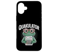 Quakulator Frog con Calculadora Matemáticas Profesor Humor Carcasa para iPhone 16 Plus