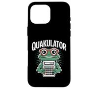 Quakulator Frog con Calculadora Matemáticas Profesor Humor Carcasa para iPhone 16 Pro MAX