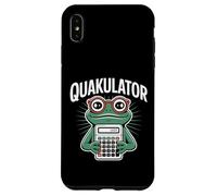 Quakulator Frog con Calculadora Matemáticas Profesor Humor Carcasa para iPhone XS MAX