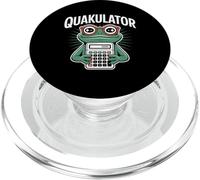 Quakulator Frog con Calculadora Matemáticas Profesor Humor PopSockets PopGrip para MagSafe