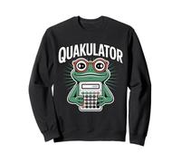 Quakulator Frog con Calculadora Matemáticas Profesor Humor Sudadera