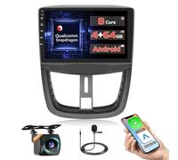 [Qualcomm] 8 Core 4+64G Android 15 Autoradio para Peugeot 207 2005-2015 Inalámbrico Carplay Android Auto,9'' Pantalla Táctil Radio Coche Modelo Coche 3D/Refrigeración/BT/Camara Marcha Atras/DSP/FM/RDS