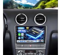 [Qualcomm 8 Core 4+64G] SIXWIN Android 15 Radio Coche para Audi A3 S3 RS3 con CarPlay&Android Auto,9 Pulgadas Pantalla Táctil con WiFi6/GPS/Bluetooth5.1/RDS/FM/DSP con Cámara Trasera