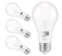 Qualilux Bombillas del atardecer al amanecer de 1000 lúmenes, luz diurna, LED 12 W, A19 E26, paquete de 4, HQ-H024