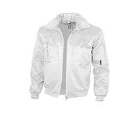 Qualitex - Chaqueta de piloto 4 1 - Cuello y manga separable - Más Colores, Color blanco., M