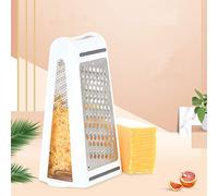 Quality Home Rapes de cocina Rape para queso, Rape al jengibre y tapa de hoja de limón, acero inoxidable, alto rendimiento, para verduras, frutas, queso, chocolate