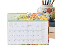 Quality Paper Desk Calendar - Monthly Planner | Twin-Wire Binding with Monthly Layout, 18 Month Organizer for Desk Office Classroom School Work Home Scheduling and New Year Planning