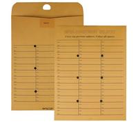 Quality Park 63666 - Sobres de oficina (2 caras, estilo Redi-Tac, color marrón, 10 x 13, 100 por caja)