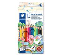 Quality Staedtler Noris Club Erasable Pre Sharpened Colored Pencils Pack of 12