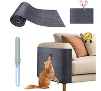 Quality Store Protector Sofa Gatos Arañazo 40 * 200 Cm + Cepillo Quita Pelos Mascota-Rascador Sofa Gatos Extra Grande-Tapete Rascador para Gato Autoadhesivo-Protector Sofa para Gato Fácil de Instalar