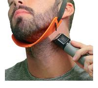 Quality Time Guía para moldear el cuello de la barba; manos libres, duradera, la plantilla original Premimum ajustable, herramienta de corte de pelo para el cuello, plantilla para moldear la línea de