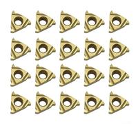 Qualoramall 20 unids 11ER A60 ZM20 Herramienta de corte de torneado de rosca de carburo para SER SNL Herramienta de acero inoxidable y hierro fundido CNC torno mecanizado caja de engranajes eje